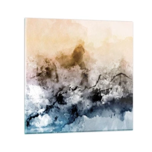 Glass picture - Drowned in Fog - 60x60 cm