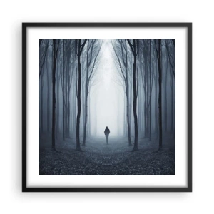 Poster in black frame - And Everything is Straight and Bright - 50x50 cm