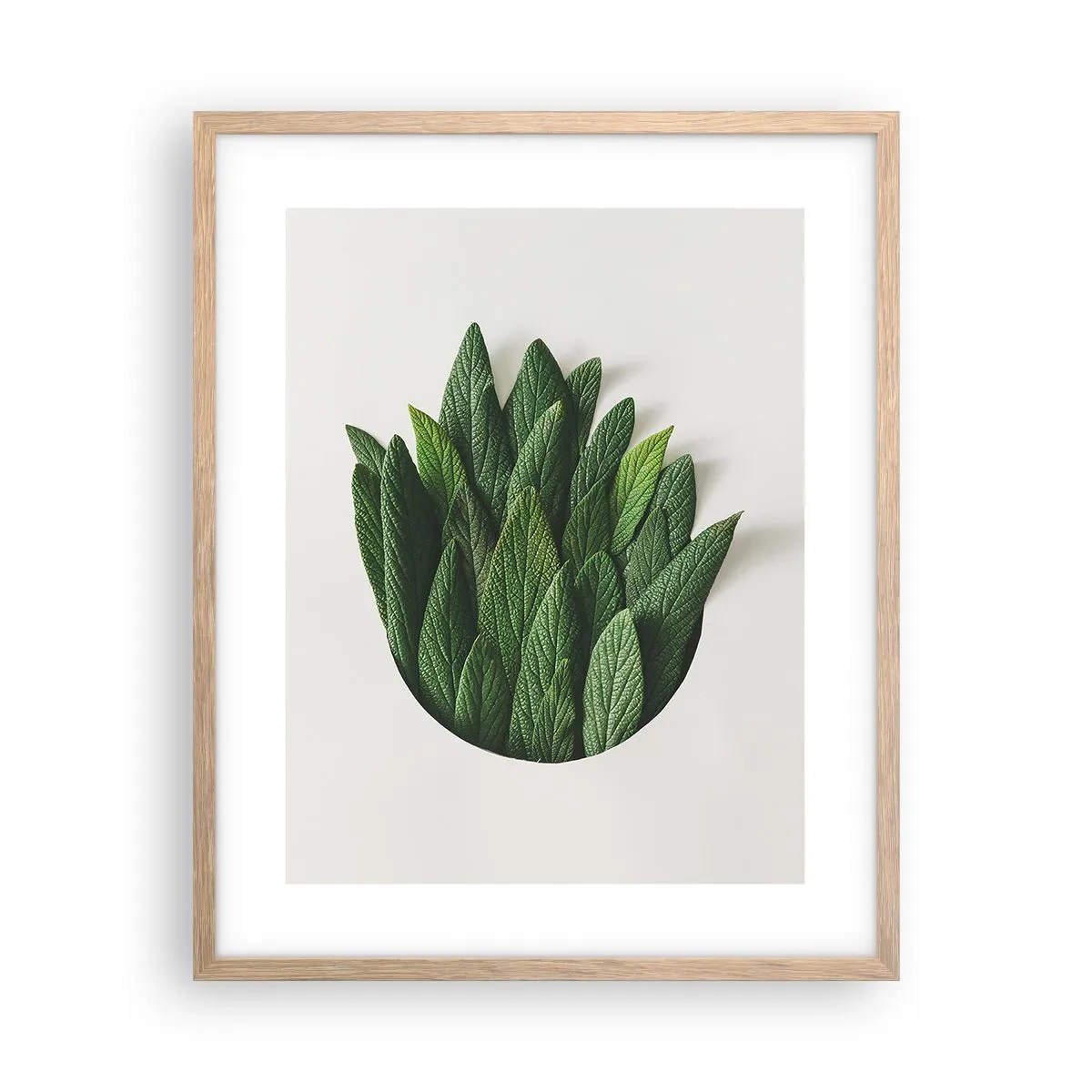 Poster in light oak frame - Untamed Curiosity - 40x50 cm