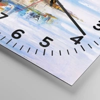 Clock face with numbers