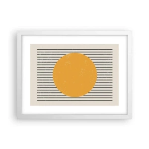Poster in white frmae - Power of Simplicity - 40x30 cm