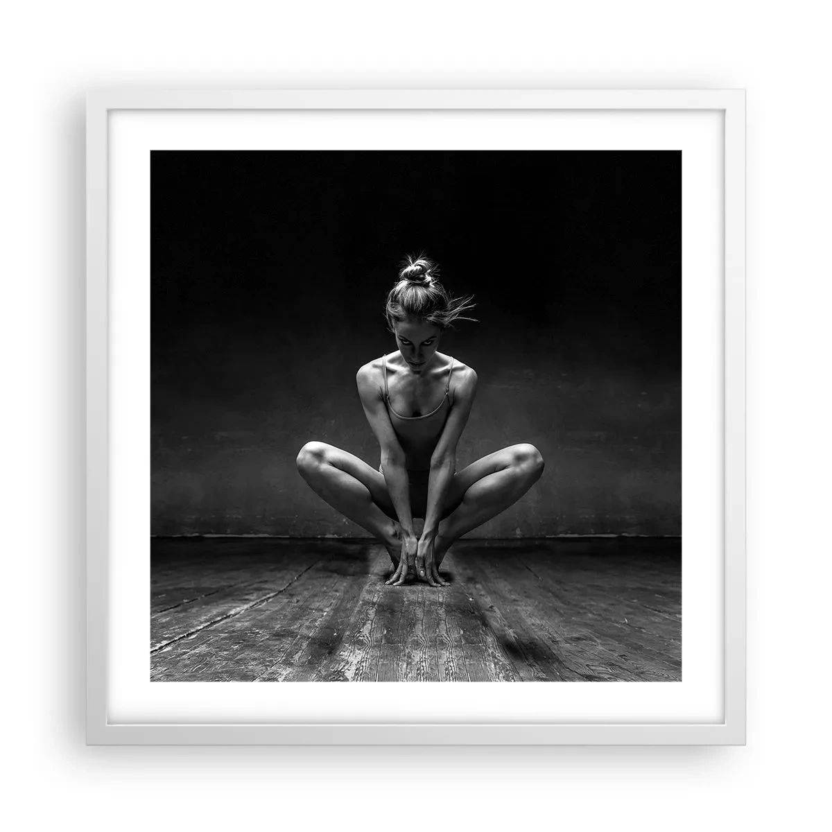 Poster in white frmae - Concentration of Dancing Energy - 50x50 cm