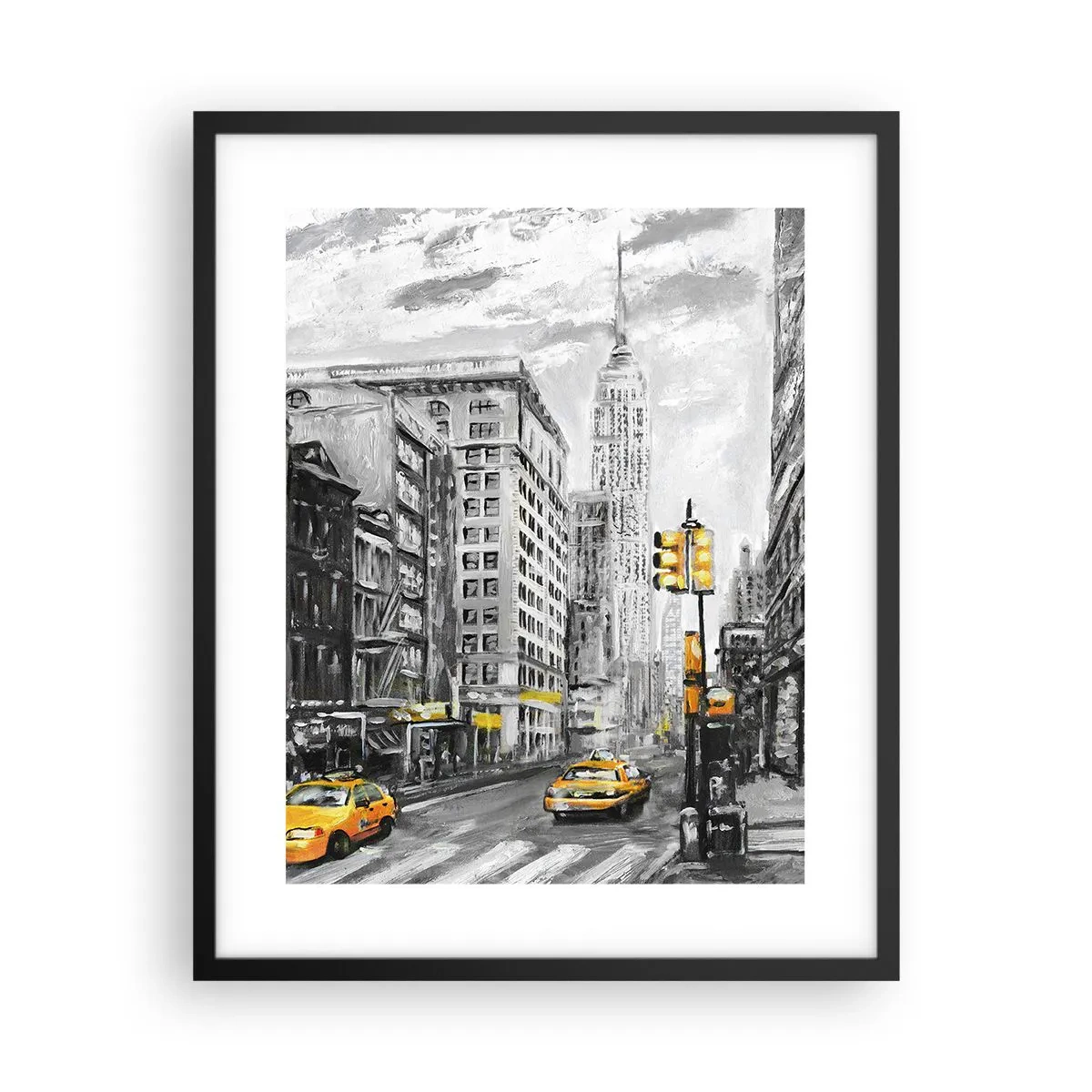 Poster in black frame - New York Tale - 40x50 cm
