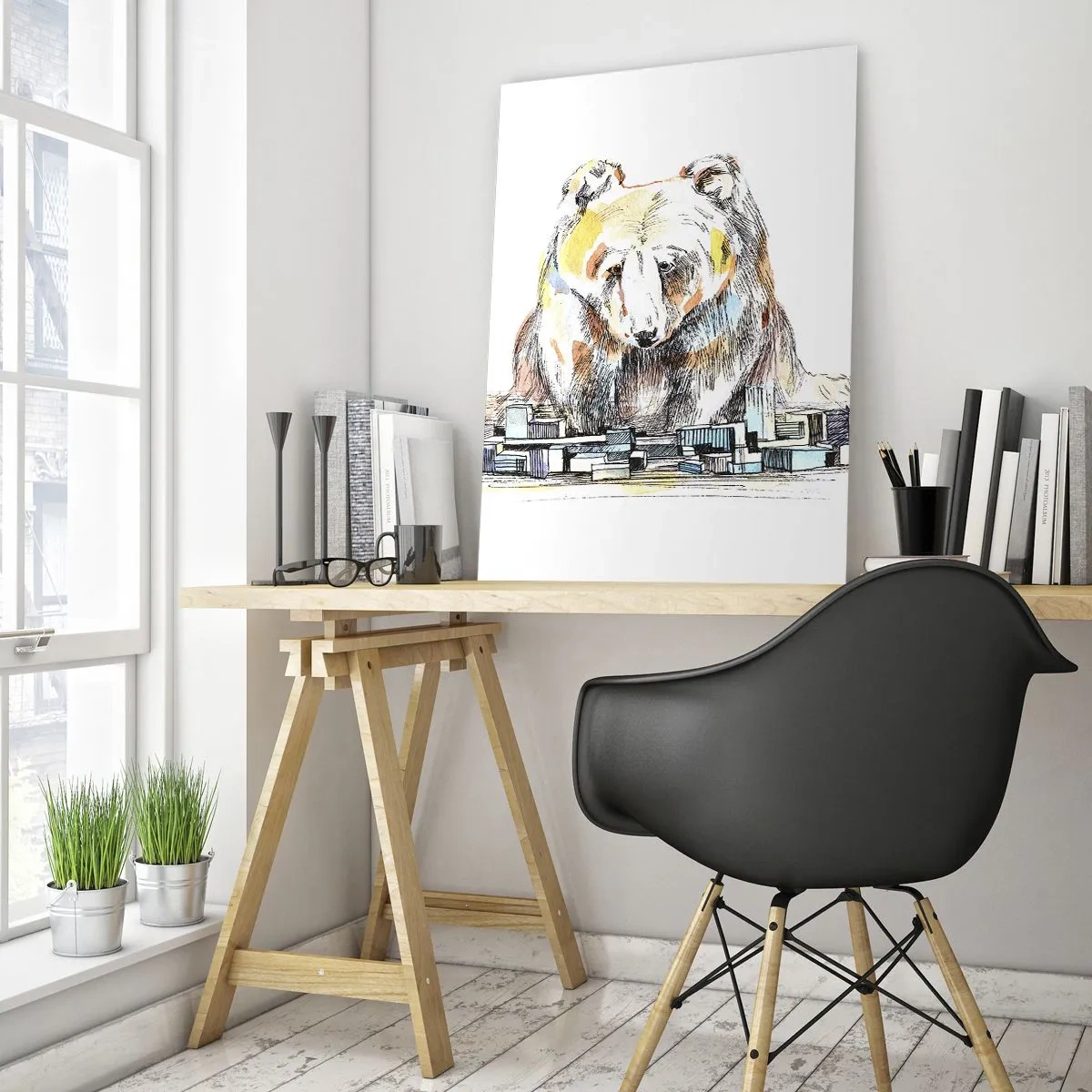 Glass picture - How Can You Live like That? - 70x100 cm