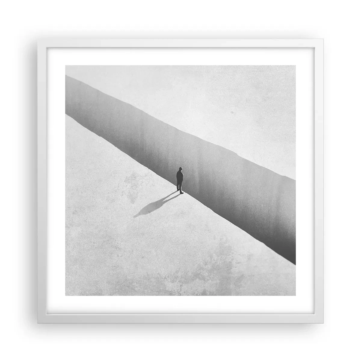 Poster in white frmae - Clear Goal - 50x50 cm