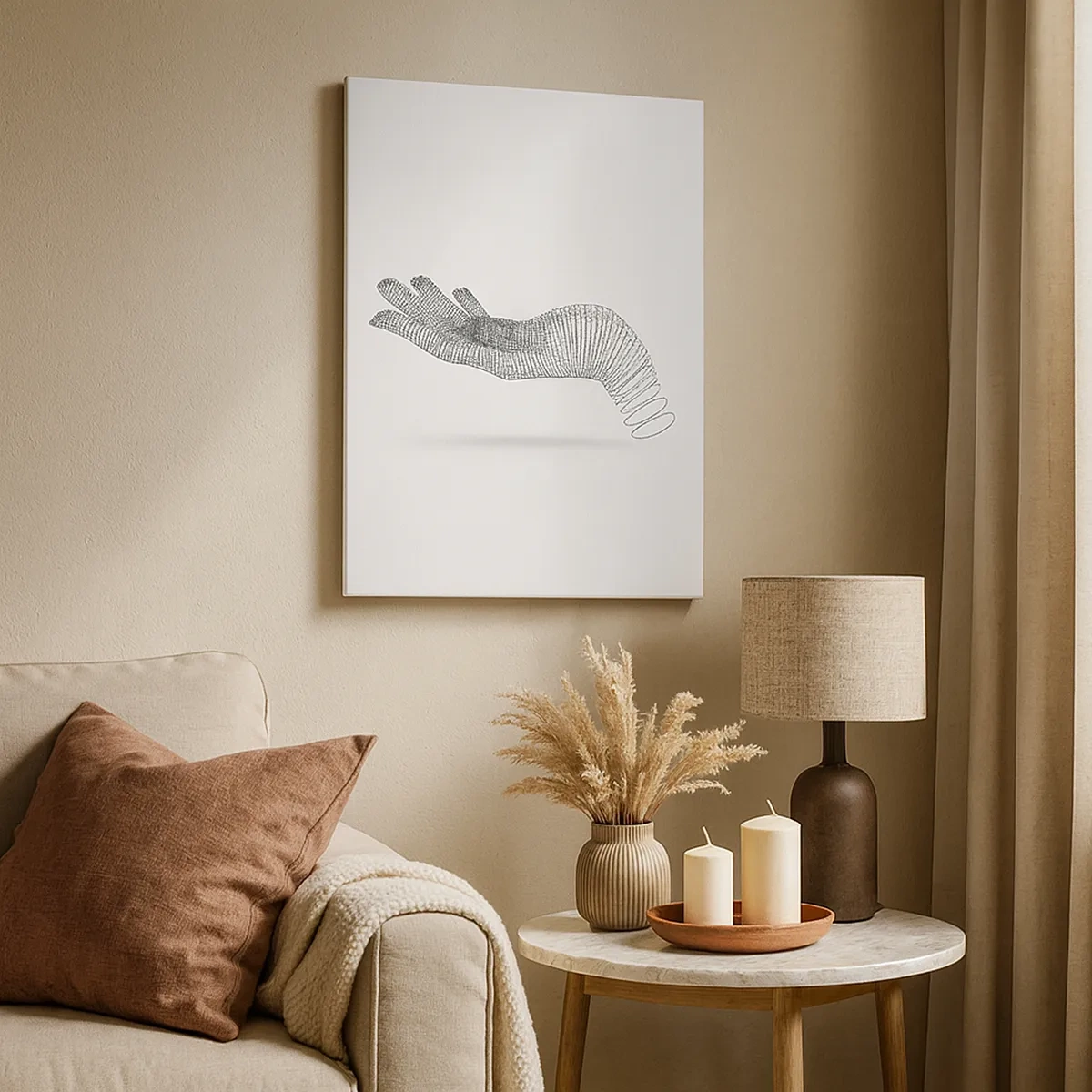 Canvas picture - Springy Palm - 50x70 cm