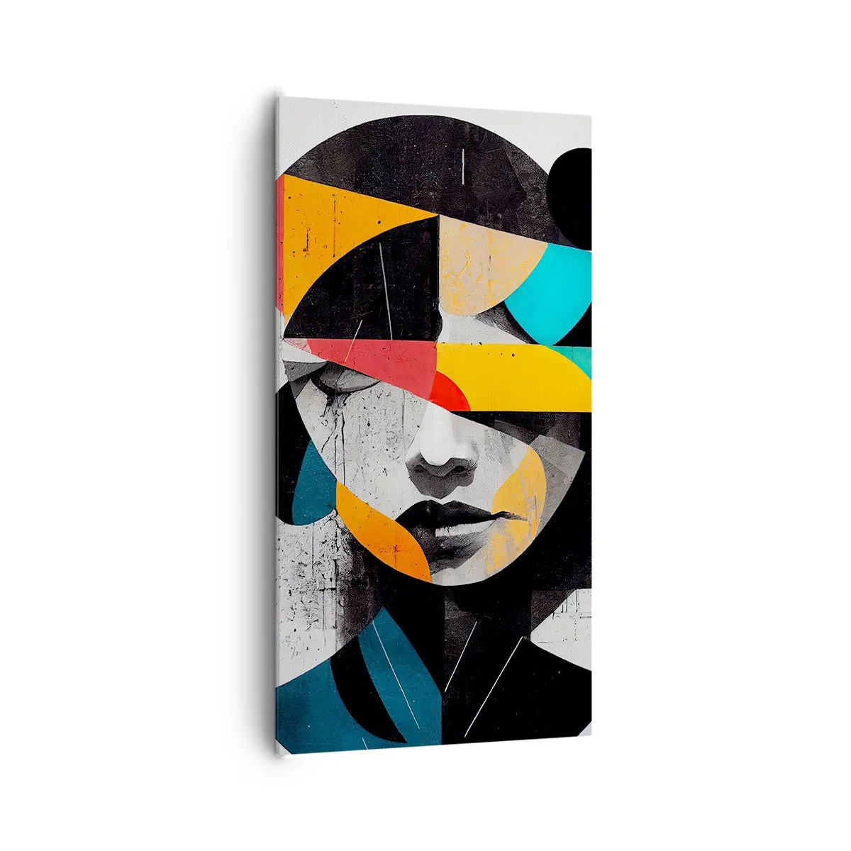 Canvas picture - Multicolour Portrait of the Interior - 65x120 cm