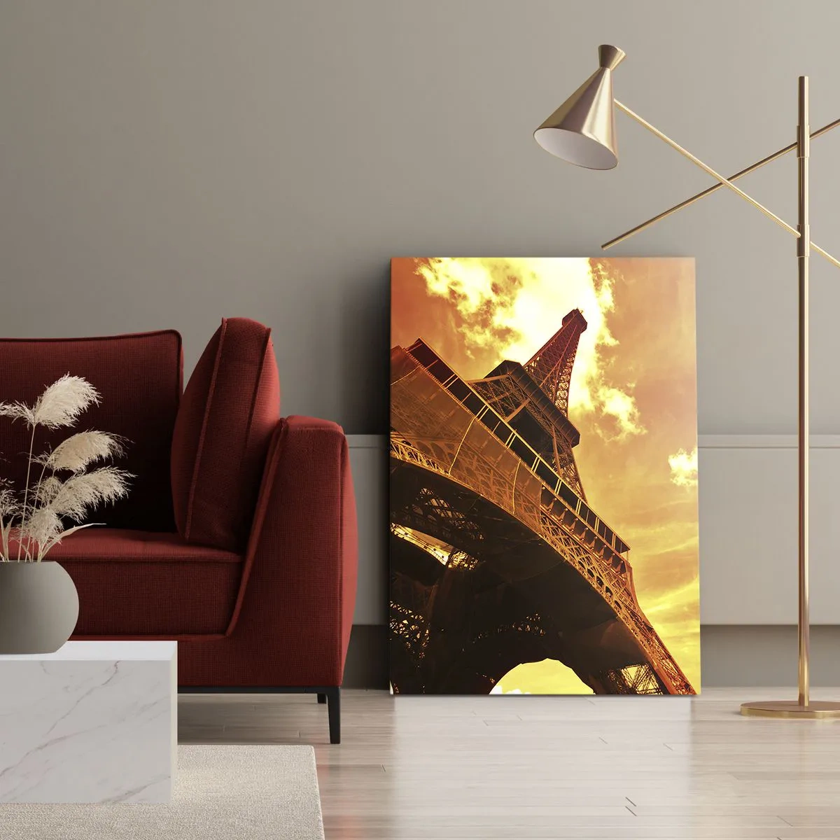 Canvas picture - Monumental because Gilded by the Sun - 70x100 cm