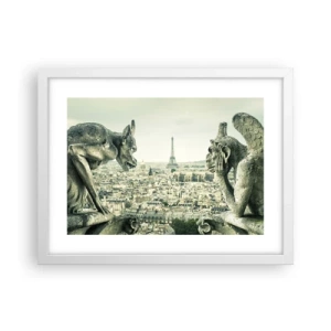 Poster in white frmae - Parisian Talks - 40x30 cm