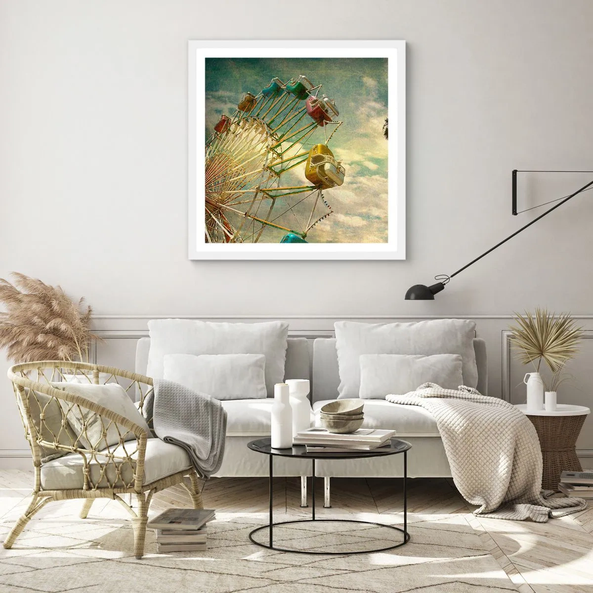 Poster in white frmae - There Will Be Fun… - 60x60 cm