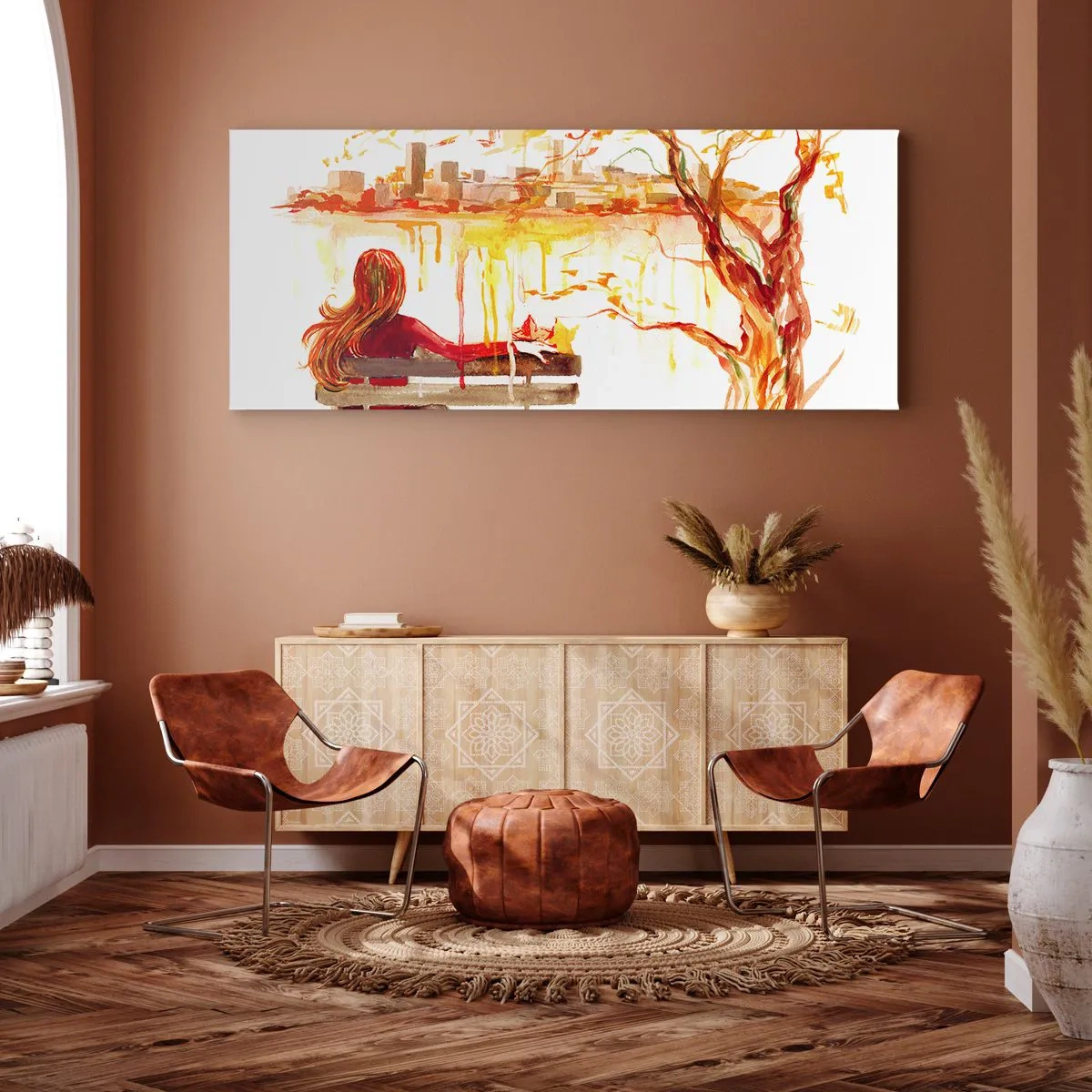 Canvas picture - Moment of Reflection - 90x30 cm