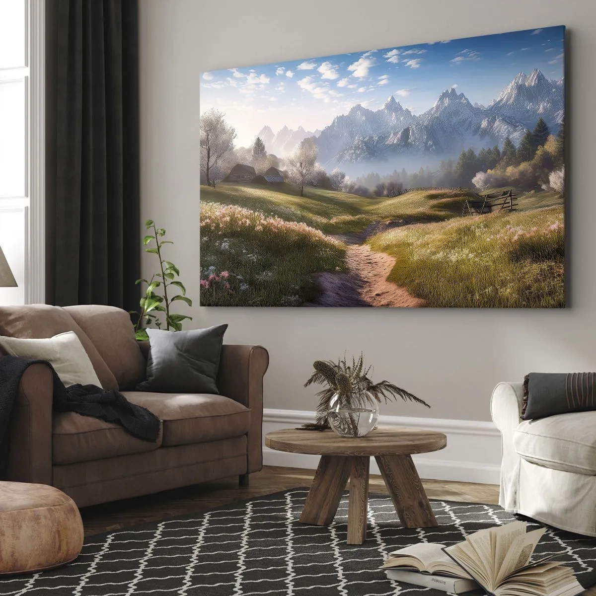 Canvas picture - Quiet Valley - 120x80 cm