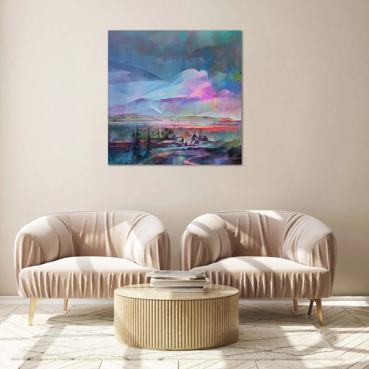 Glass picture - Under Gentle Sky - 50x50 cm