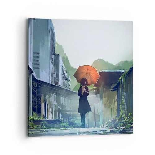 Canvas picture - Refreshing Rain - 70x70 cm