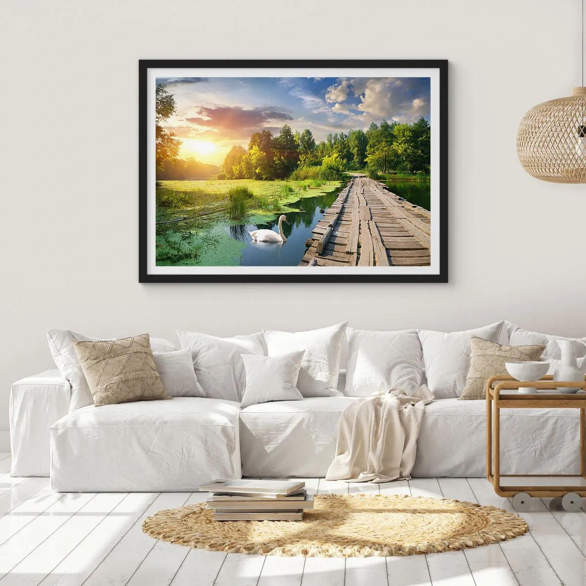 Poster in black frame - Summer Everywhere - 91x61 cm