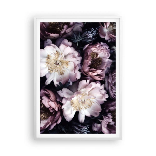 Poster in white frmae - Old Style Bouquet - 70x100 cm