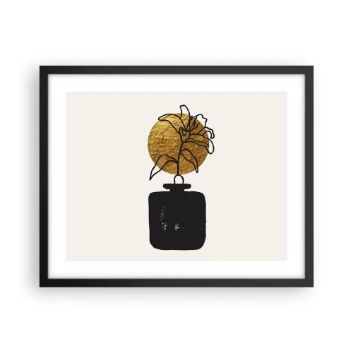 Poster in black frame - Beauty Precious as Gold - 50x40 cm