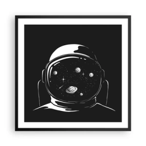 Poster in black frame - Quite a View - 60x60 cm