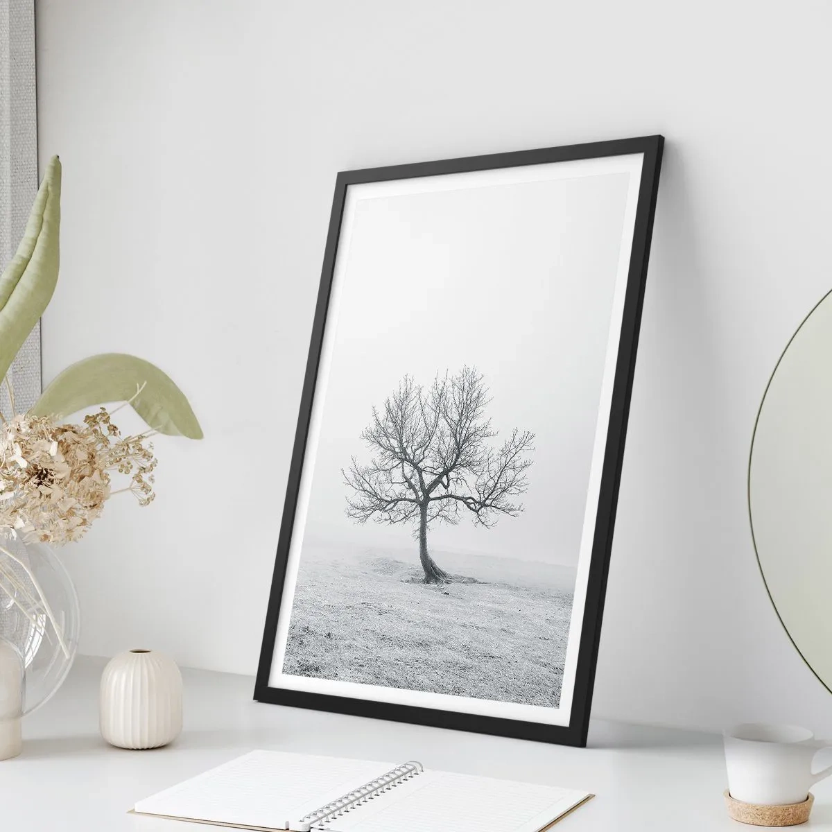 Poster in black frame - Against Nothingness - 61x91 cm