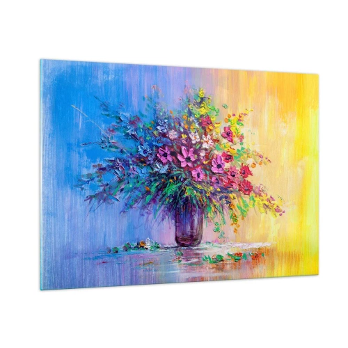 Glass picture - Gift from Summer Meadow - 100x70 cm