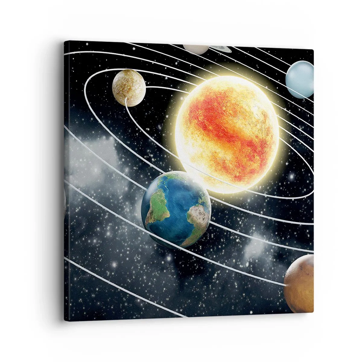 Canvas picture - Space Dance - 30x30 cm