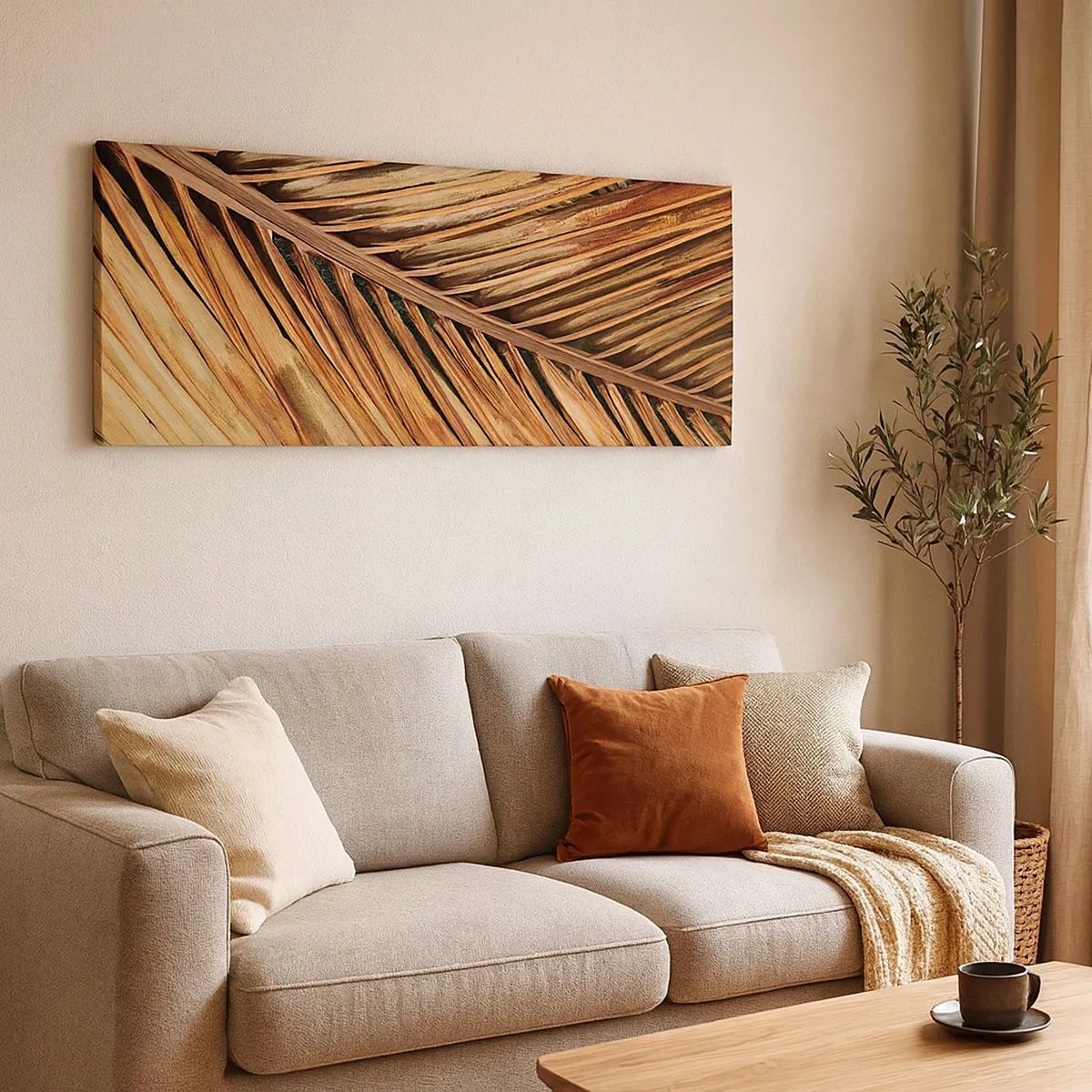 Canvas picture - Coconut Gold - 100x40 cm