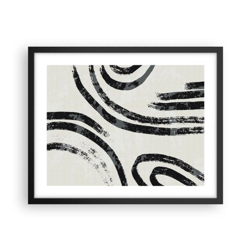 Poster in black frame - Stopped Half Way - 50x40 cm