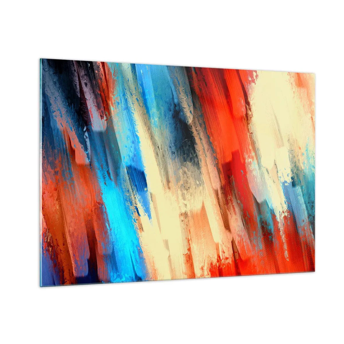 Glass picture - Cascade of Colours - 100x70 cm