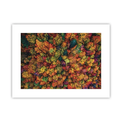 Poster - Bouquet of Autumn Flowers - 40x30 cm