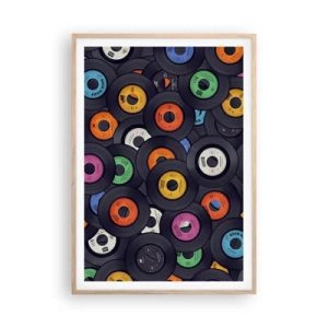 Poster in light oak frame - Colours of Classics - 70x100 cm