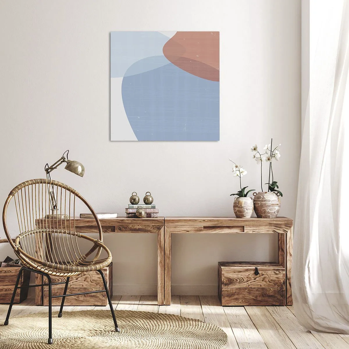 Canvas picture - Pastel Relations - 30x30 cm