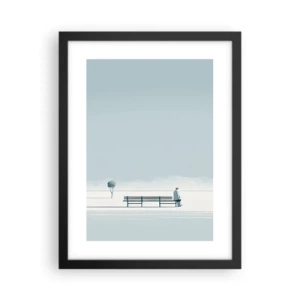 Poster in black frame - Yes, I Am Waiting - 30x40 cm