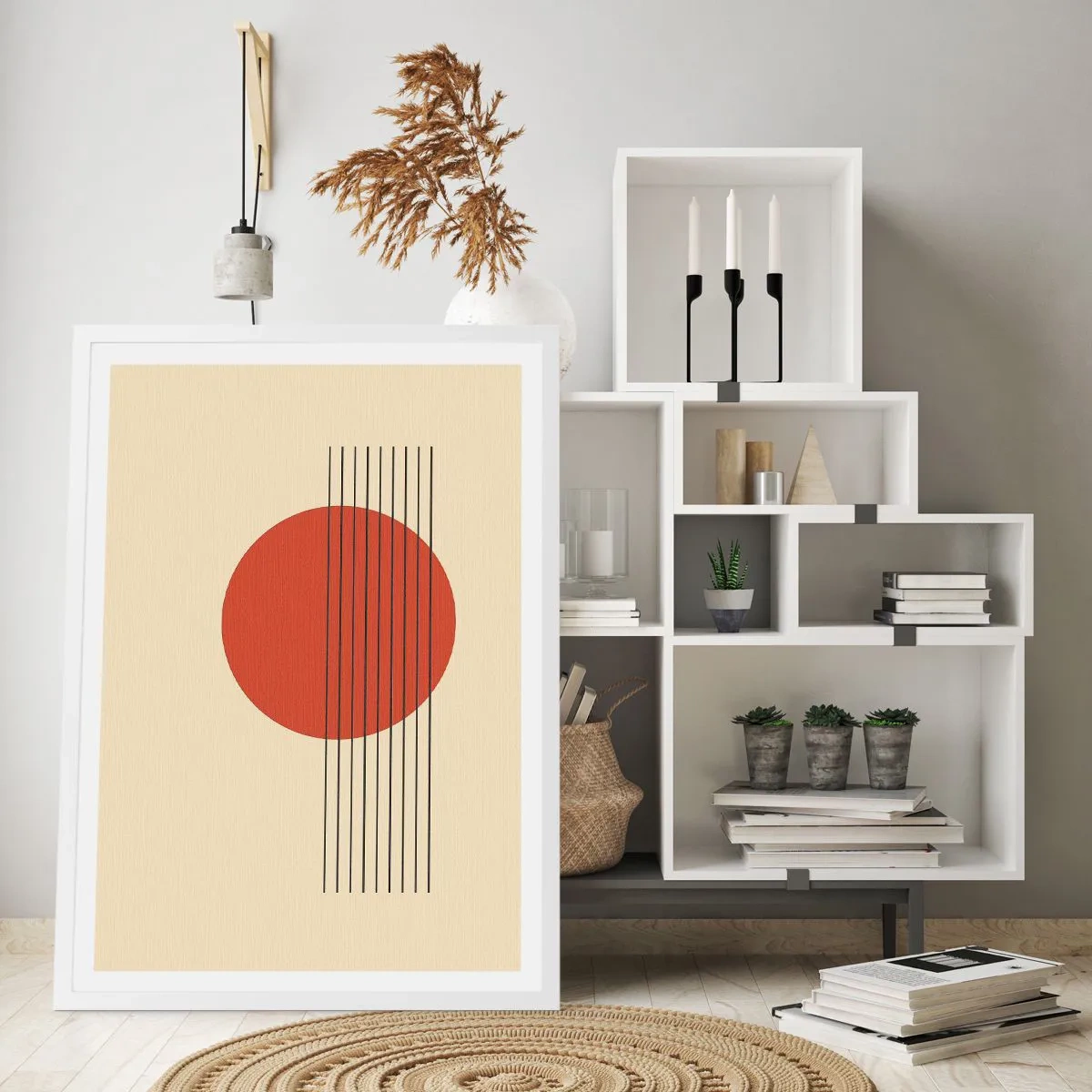 Poster in white frmae - Around and Beoynd - 61x91 cm