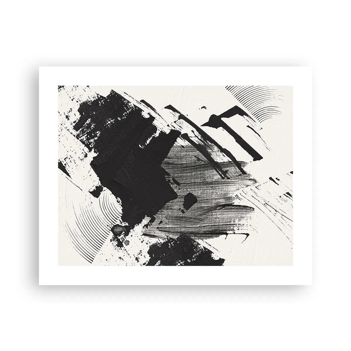 Poster - Abstract - Expression of Black - 50x40 cm