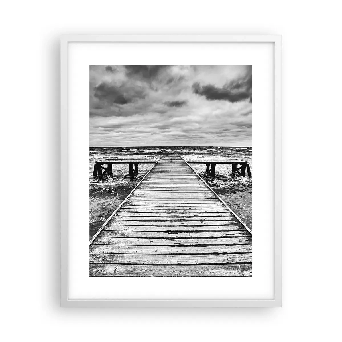 Poster in white frmae - Waiting for the Wind to Blow away - 40x50 cm