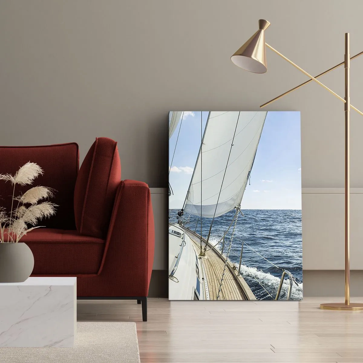 Canvas picture - Ahoy, Adventure - 55x100 cm