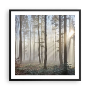 Poster in black frame - Fog Has Woken up Too - 60x60 cm