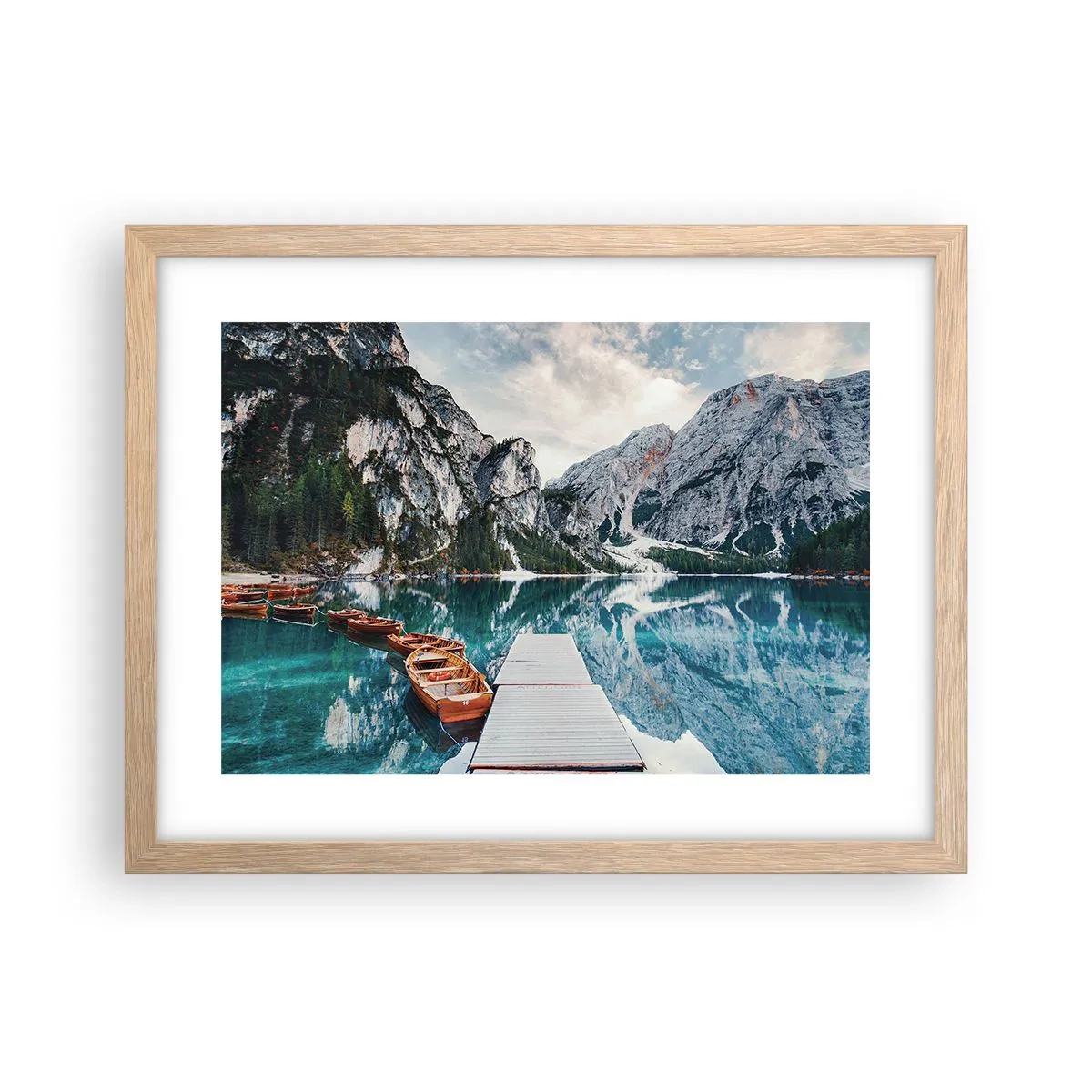 Poster in light oak frame - We Will Show You Beauty - 40x30 cm