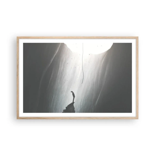 Poster in light oak frame - There Is Always Some Way Out - 91x61 cm