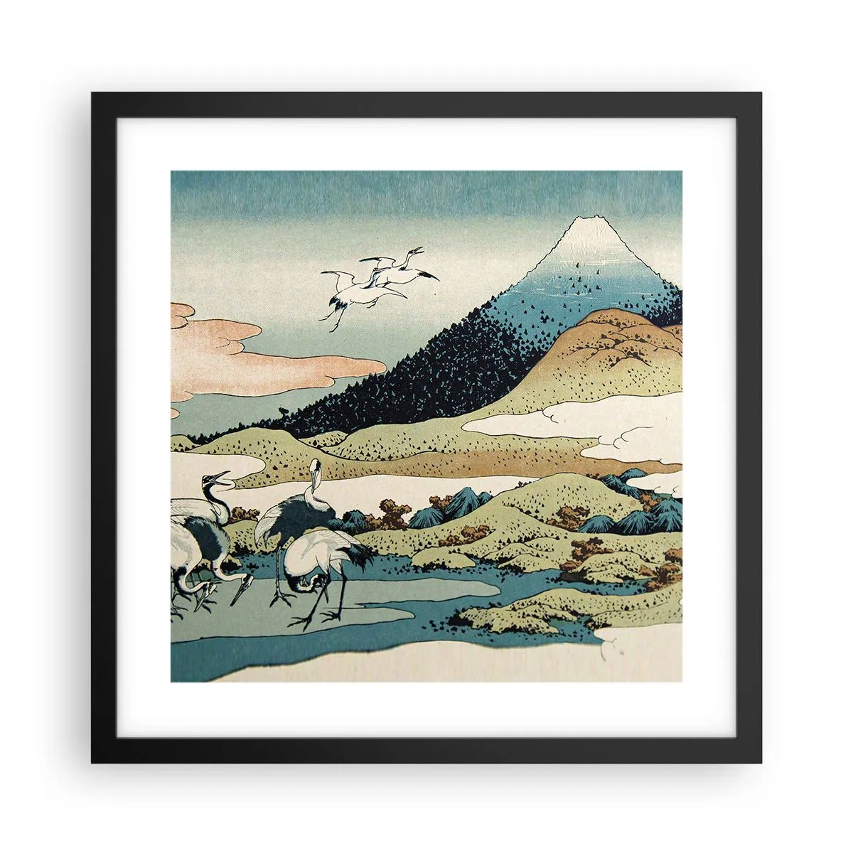 Poster in black frame - In a Japanese Spirit - 40x40 cm