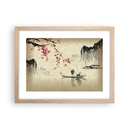Poster in light oak frame - In Cherry Blossom Country - 40x30 cm