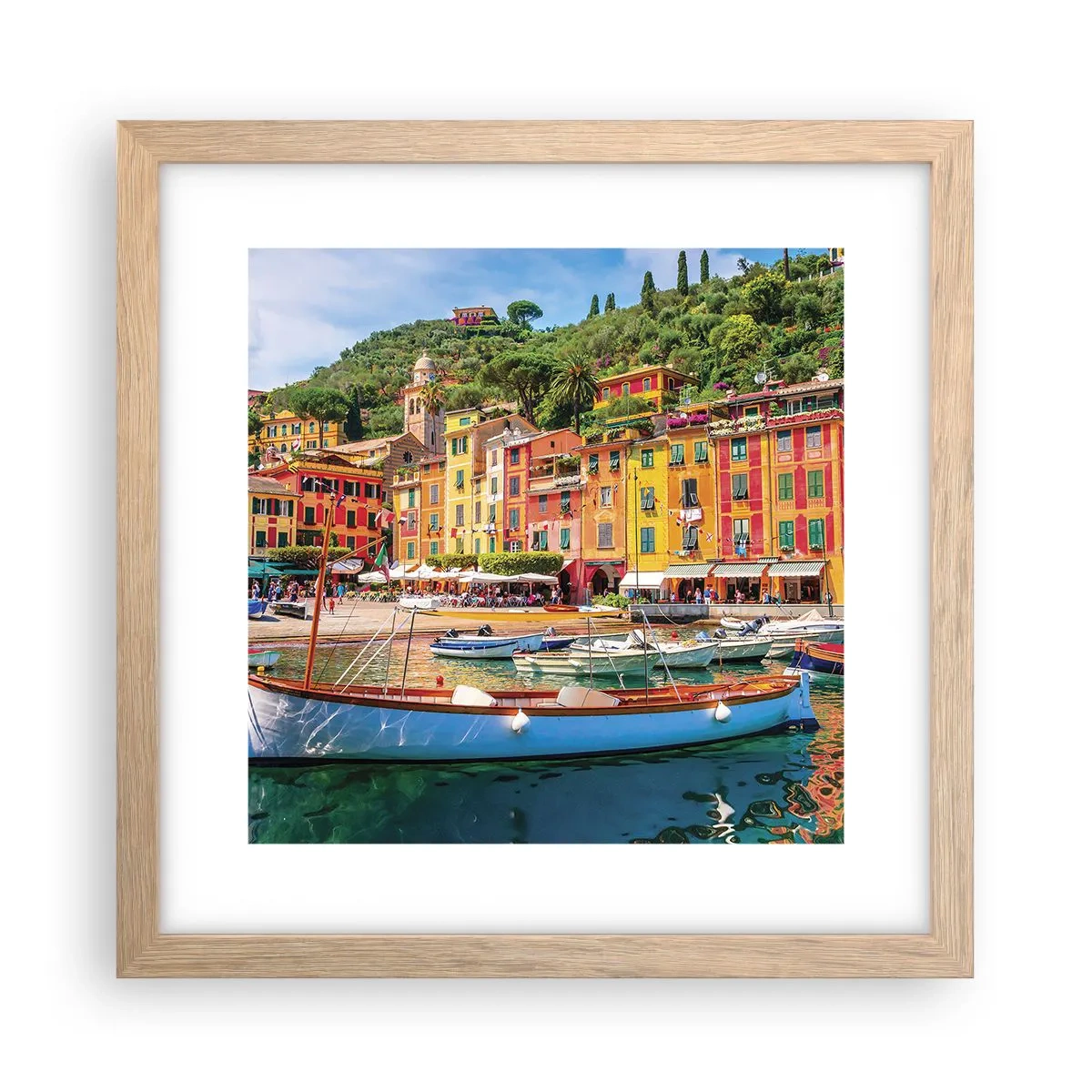 Poster in light oak frame - Italian Morning - 30x30 cm
