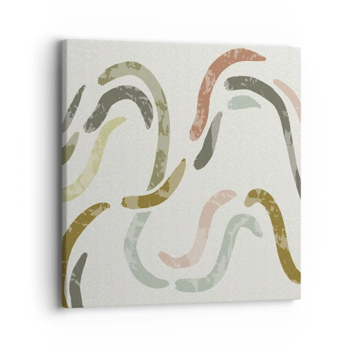 Canvas picture - Cheerful Dance of Abstraction - 40x40 cm