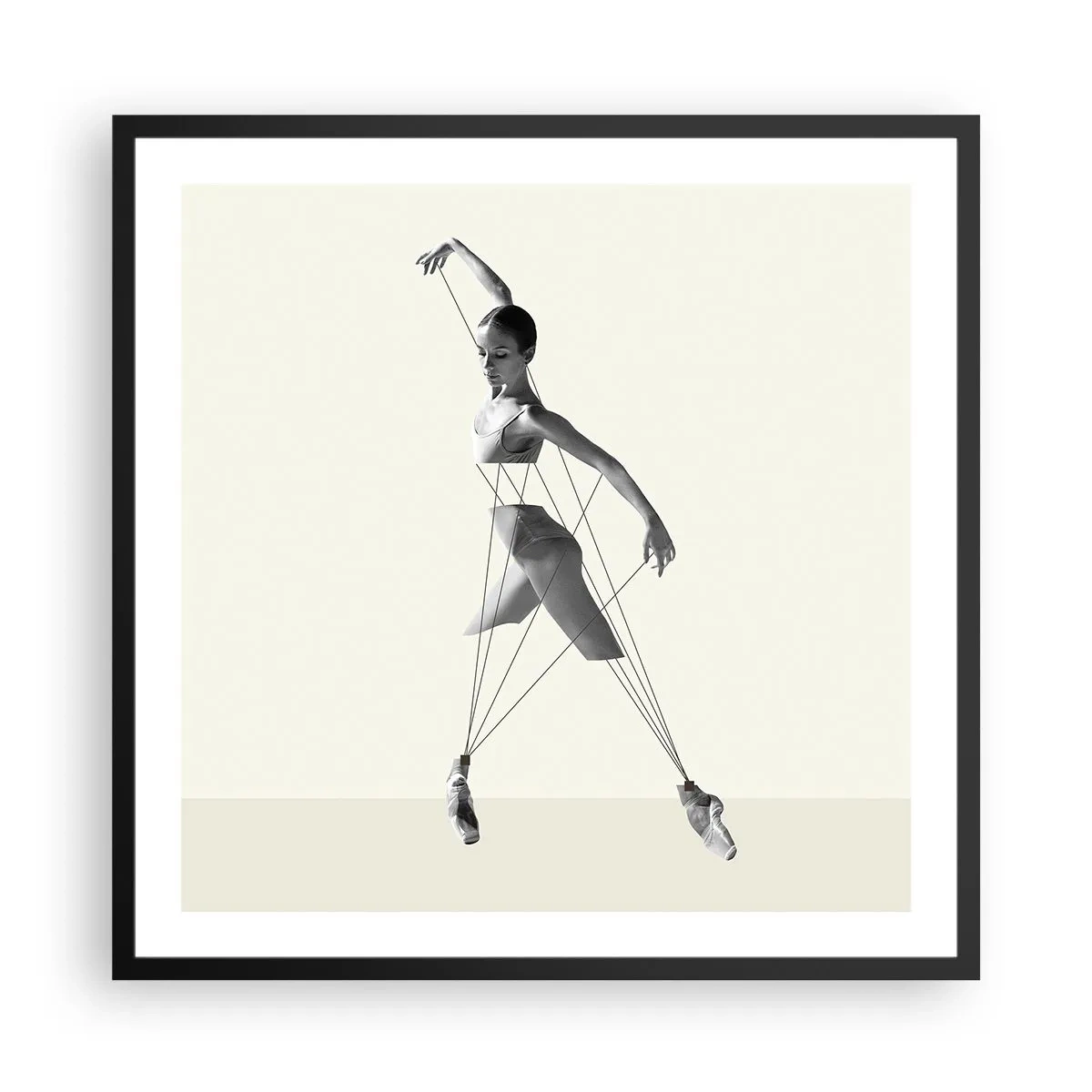 Poster in black frame - In the Theatre of the World - 60x60 cm