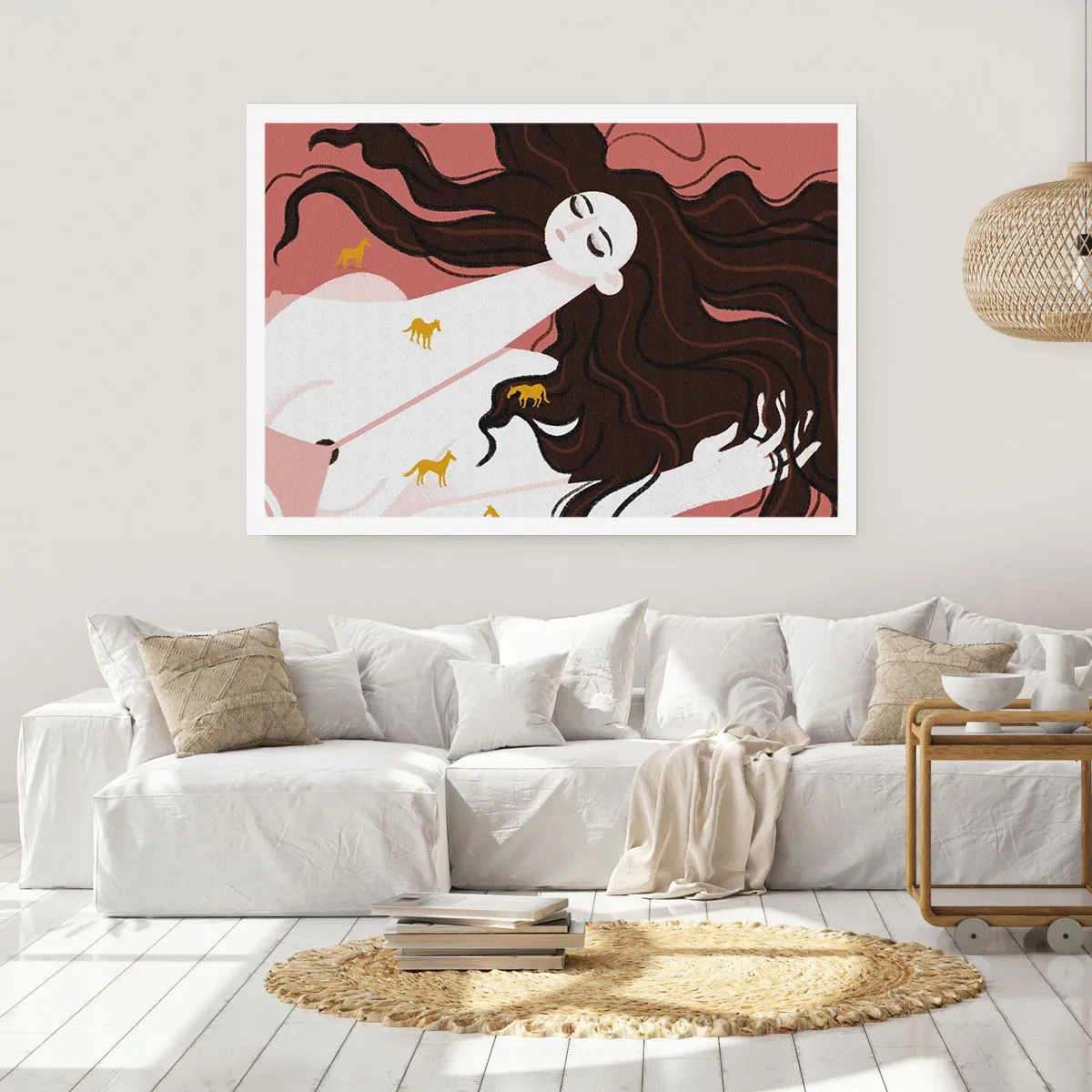 Poster - Dream of a Golden Horse - 40x30 cm