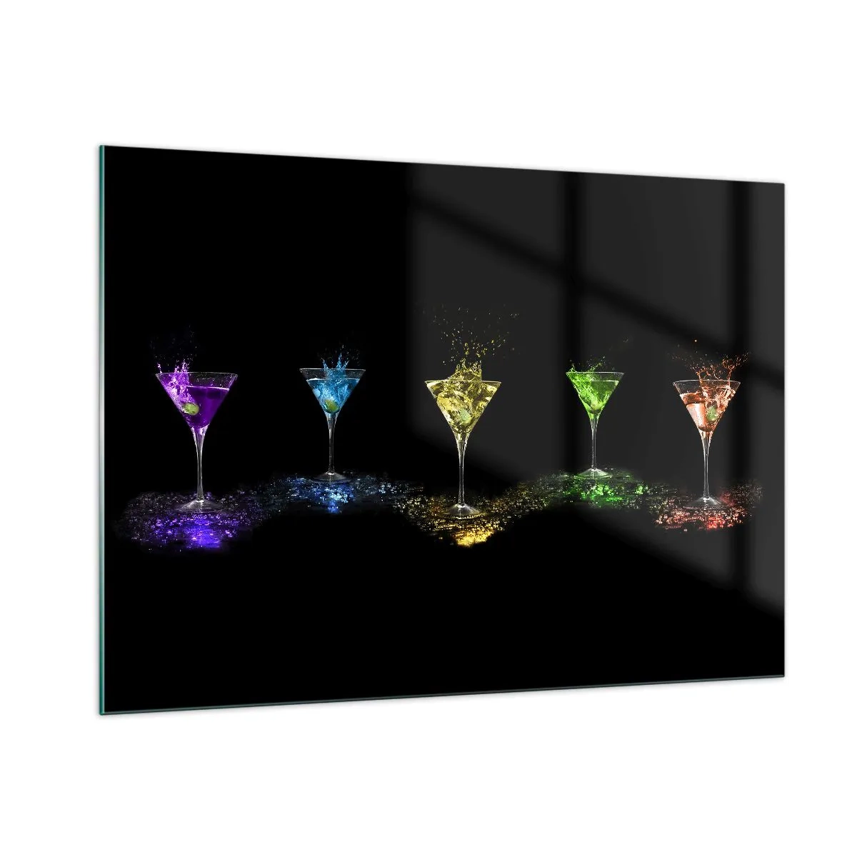 Glass picture - Colours of Joy in Crystal Glass - 100x70 cm