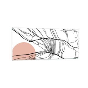 Glass picture - In a Web of Twigs - 120x50 cm