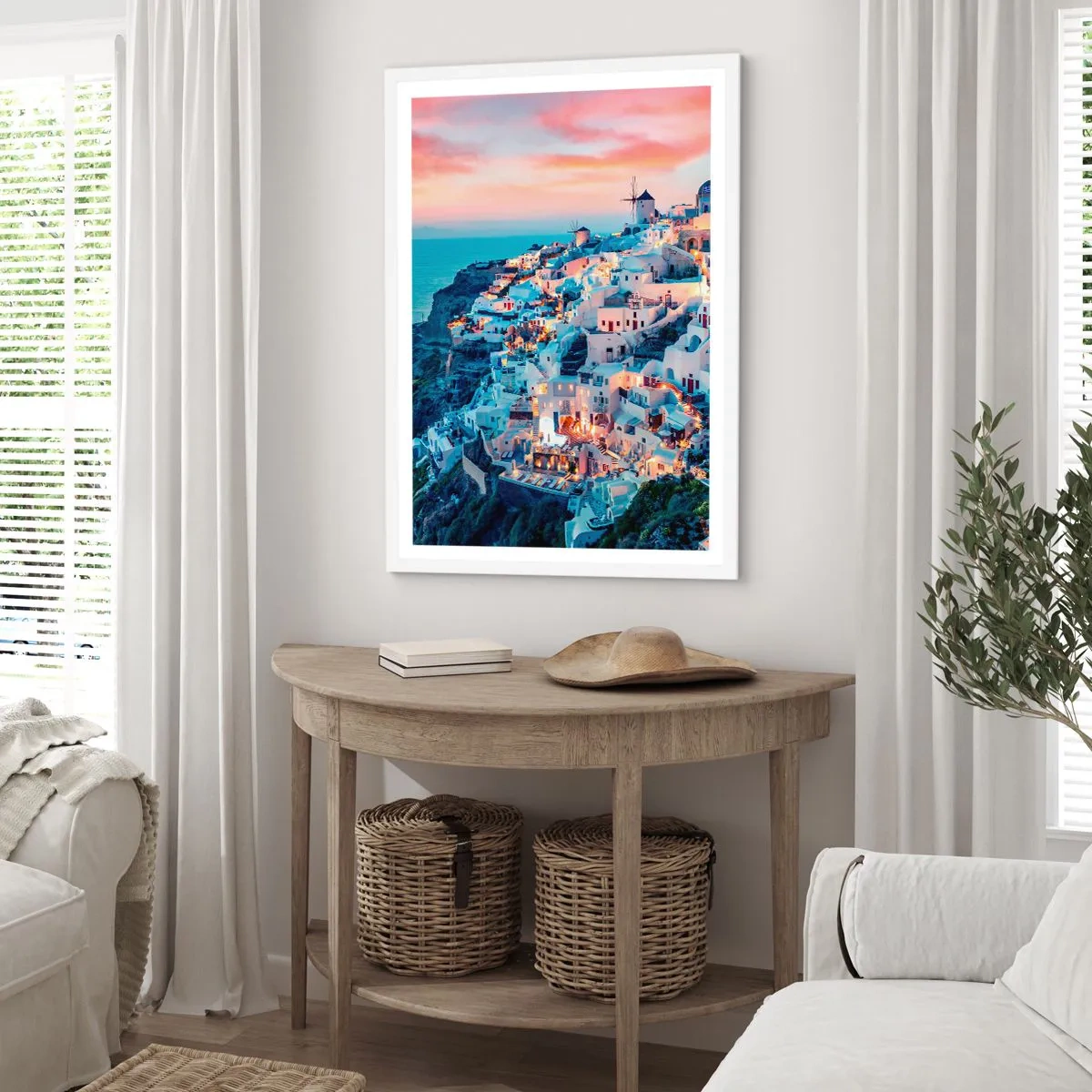 Poster in white frmae - Your Big Greek Holidays - 40x50 cm