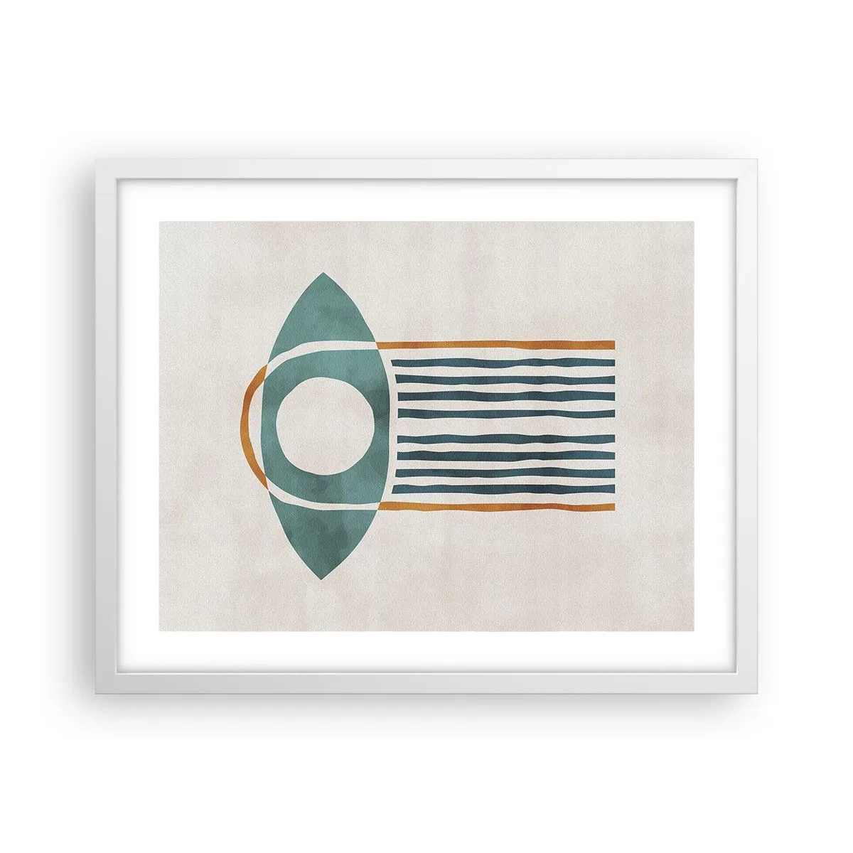 Poster in white frmae - Signs and Rituals - 50x40 cm