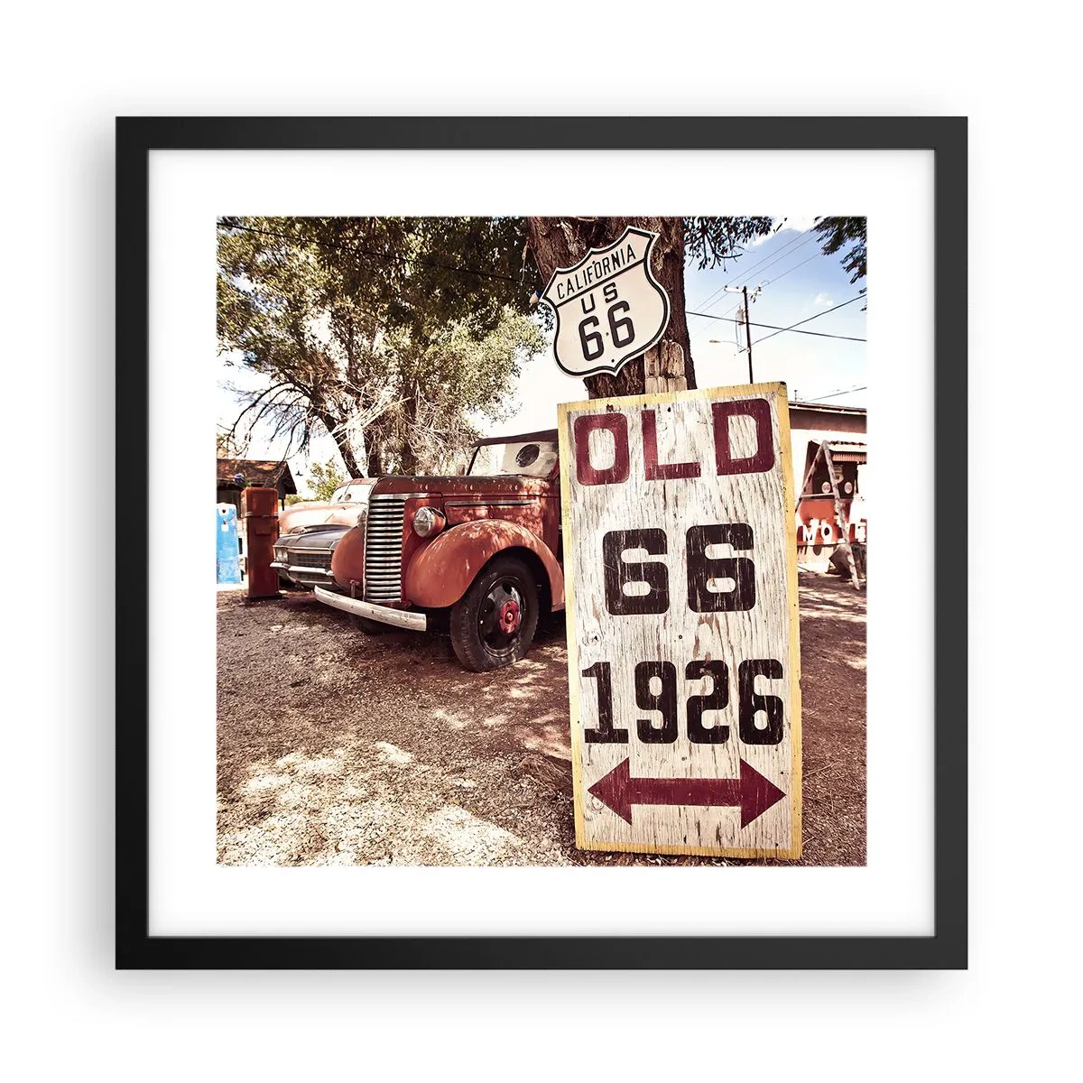 Poster in black frame - Legend of an American Province - 40x40 cm